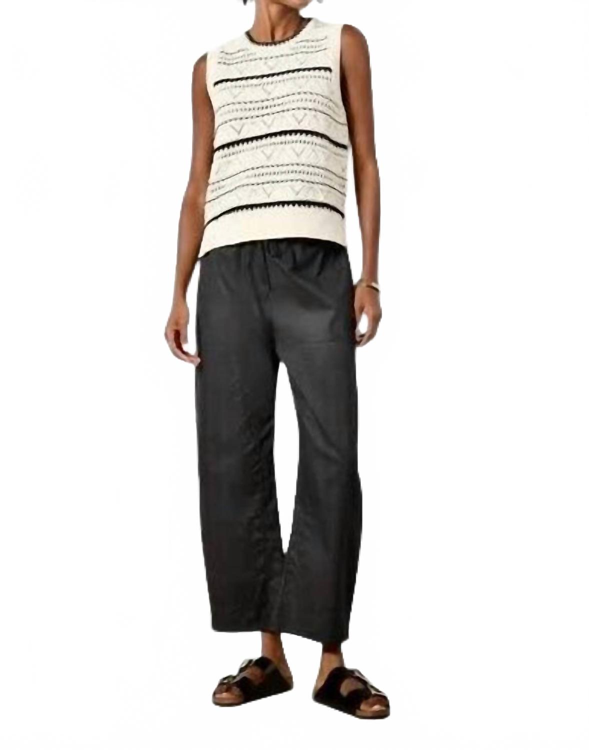 Брюки из поплина Theo на завязках цвета «нуар» Pistola, Noir
Брюки из поплина Theo на завязках цвета «нуар» Pistola, Noir