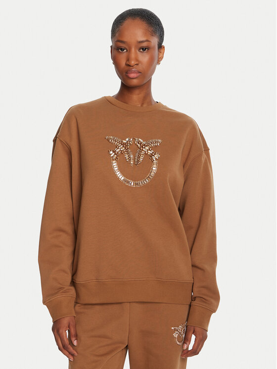 Свитшот regular fit Nelly 100534 A2RO Pinko, коричневый
Свитшот regular fit Nelly 100534 A2RO Pinko, коричневый