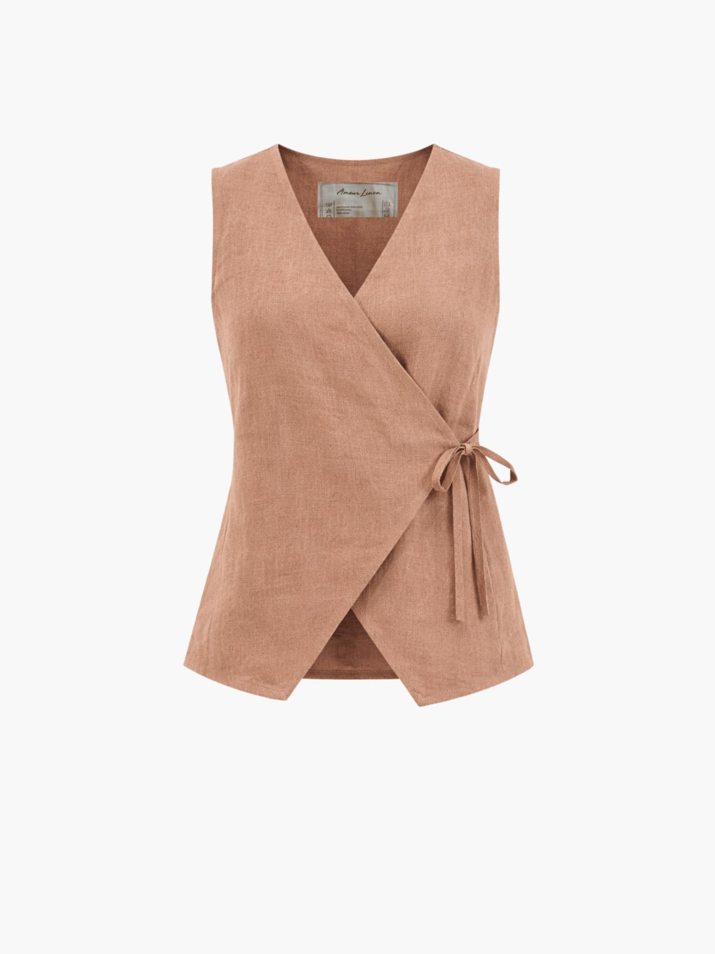 AmourLinen Топ 'Blanca' в светло-коричневом цвете
AmourLinen Топ 'Blanca' в светло-коричневом цвете