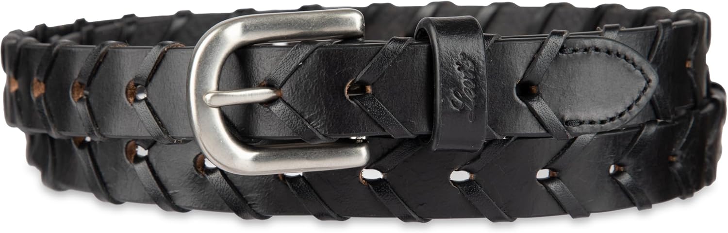 Женский полностью регулируемый узкий плетеный ремень Levi's из натуральной кожи, Black
Женский полностью регулируемый узкий плетеный ремень Levi's из натуральной кожи, Black