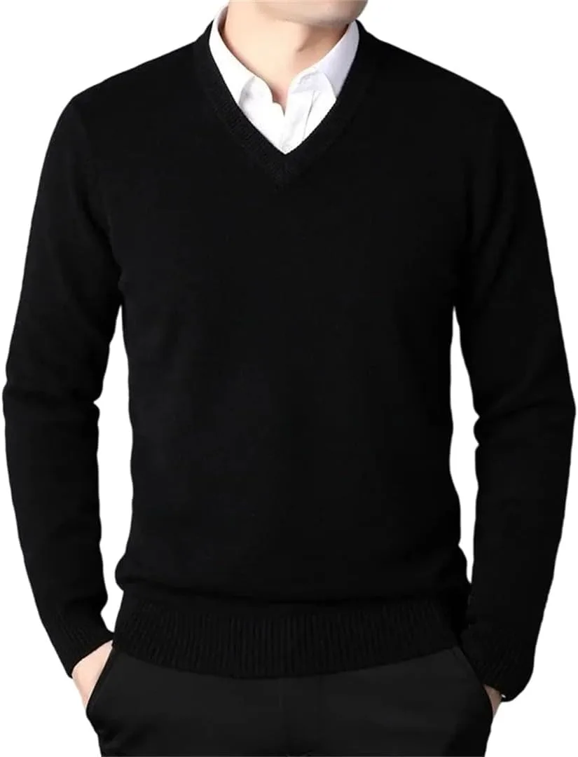 Мужской свитер с V-образным вырезом из мягкой кашемировой смеси
Мужской свитер с V-образным вырезом из мягкой кашемировой смеси