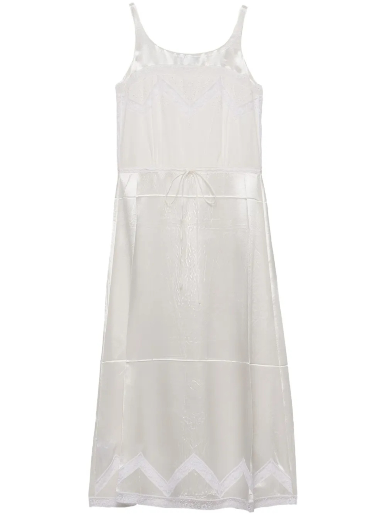 Prada платье миди с вышивкой, белый
Prada платье миди с вышивкой, белый