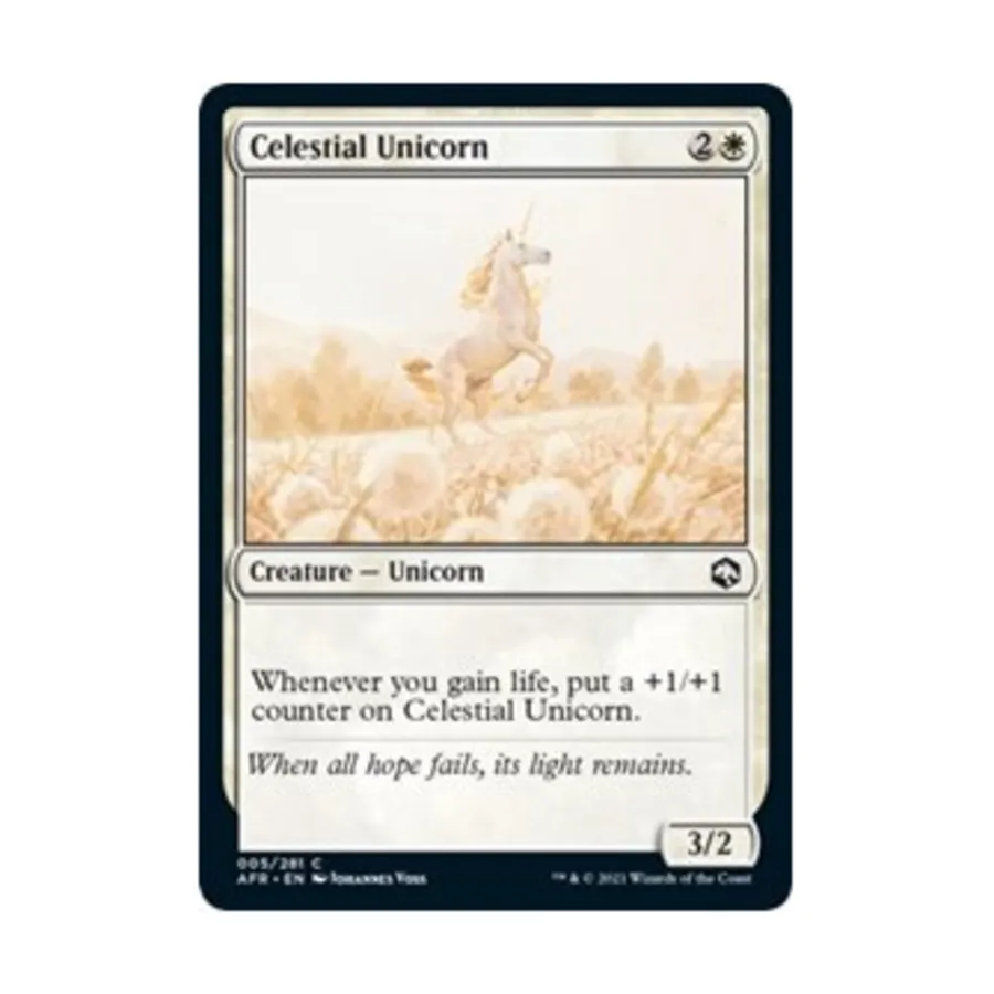 CCG Небесный единорог (клавиша C), MTG - Adventures in the Forgotten Realms
CCG Небесный единорог (клавиша C), MTG - Adventures in the Forgotten Realms