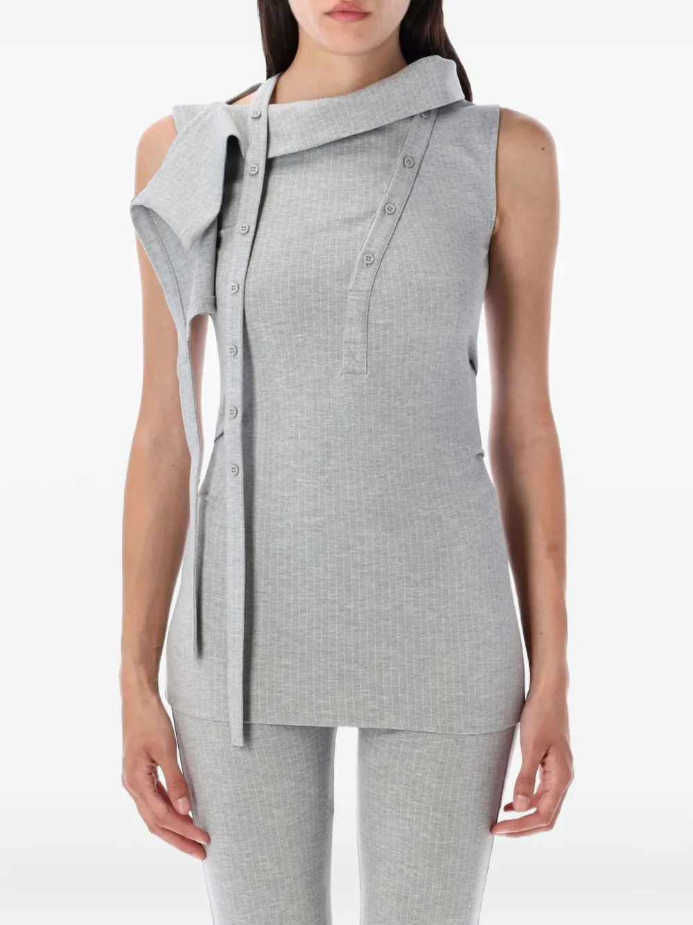 Топ без рукавов на пуговицах Ottolinger, серый
Топ без рукавов на пуговицах Ottolinger, серый