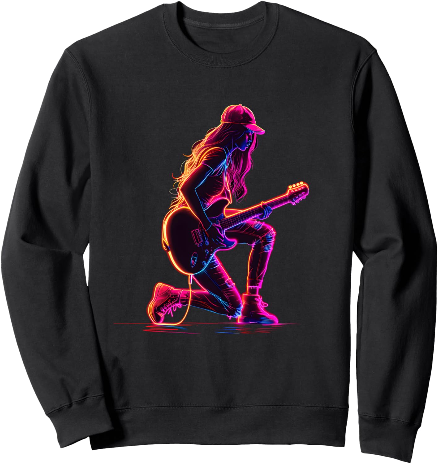 Ретро-толстовка с изображением девушки-гитаристки Funny Guitar Teacher T-Shirt For Girls, черный
Ретро-толстовка с изображением девушки-гитаристки Funny Guitar Teacher T-Shirt For Girls, черный