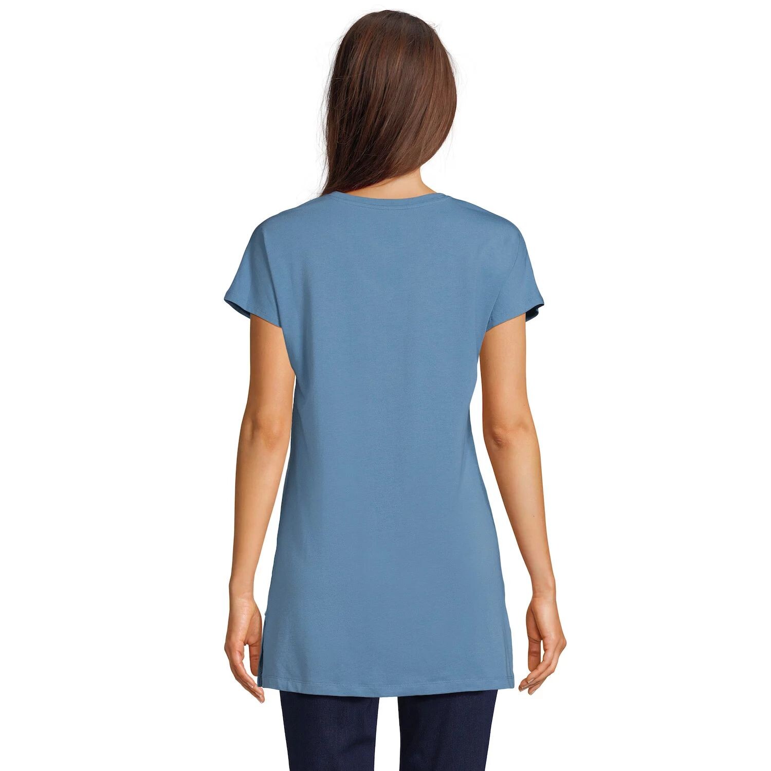 Джерси Petite Lands' End, удлиненная туника с короткими рукавами и v-образным вырезом Lands' End, белый
Джерси Petite Lands' End, удлиненная туника с короткими рукавами и v-образным вырезом Lands' End, белый