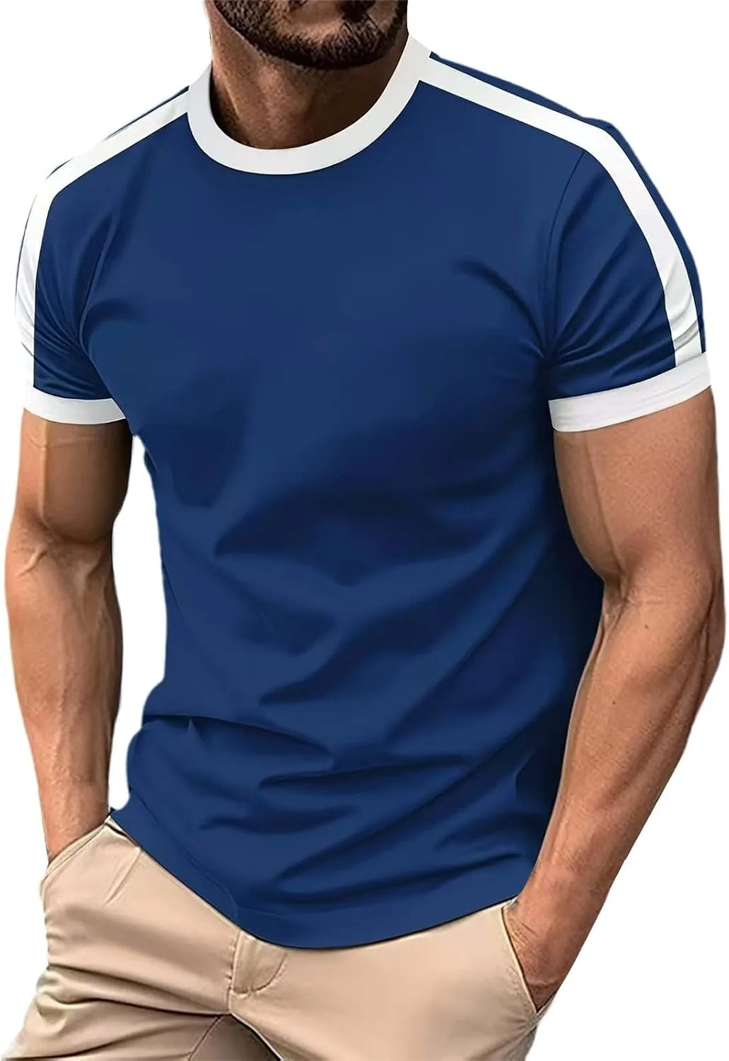 Мужская летняя футболка с коротким рукавом Raglan Slim Fit
Мужская летняя футболка с коротким рукавом Raglan Slim Fit