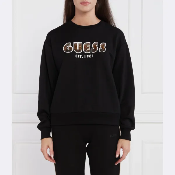 Толстовка обычного кроя с затемненным логотипом Guess, черный
Толстовка обычного кроя с затемненным логотипом Guess, черный