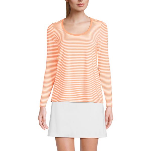 Женская футболка с длинным рукавом и круглым вырезом для эффективных тренировок Lands' End, цвет orange white stripe
Женская футболка с длинным рукавом и круглым вырезом для эффективных тренировок Lands' End, цвет orange white stripe