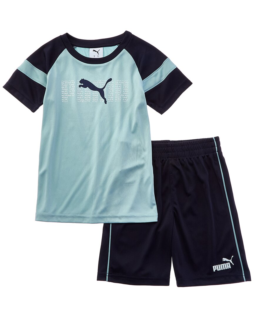 Комплект из 2-х футболок и шорт PUMA Interlock Puma, синий
Комплект из 2-х футболок и шорт PUMA Interlock Puma, синий