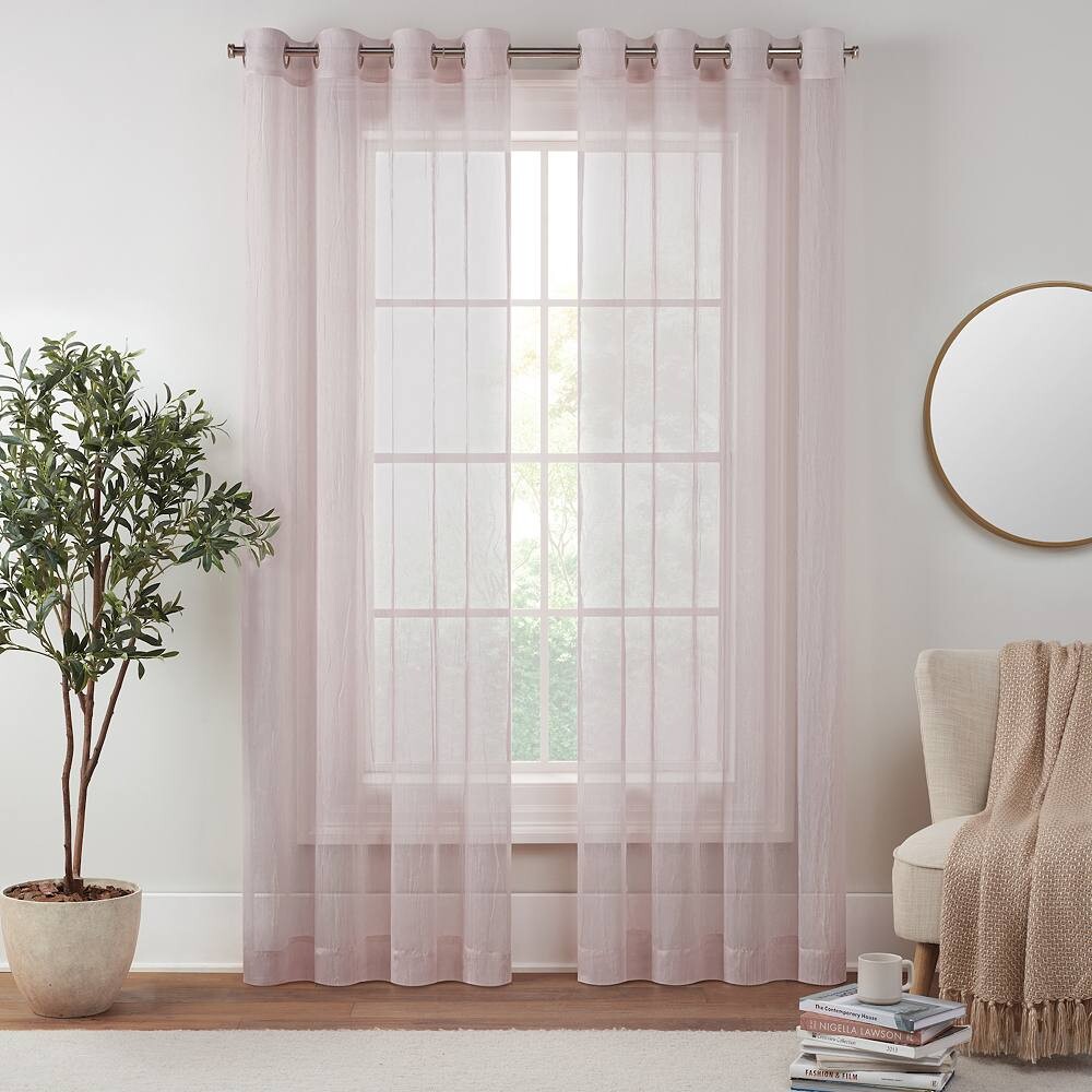 eclipse Emina Crushed Sheer Voile Grommet Оконные шторы Панель Eclipse, цвет Blush
eclipse Emina Crushed Sheer Voile Grommet Оконные шторы Панель Eclipse, цвет Blush