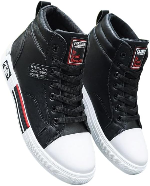 Мужские легкие кроссовки средней высоты для скейтборда - дышащие повседневные кроссовки для студентов, гибкая подошва и прочный дизайн Clolinde, черный
Мужские легкие кроссовки средней высоты для скейтборда - дышащие повседневные кроссовки для студентов, гибкая подошва и прочный дизайн Clolinde, черный