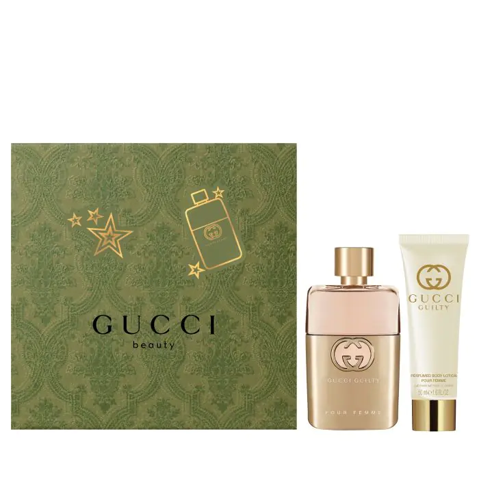 Мужская туалетная вода Guilty Pour Femme Eau de Parfum Set de regalo Gucci, EDP 50 ml + Body Lotion 50 ml
Мужская туалетная вода Guilty Pour Femme Eau de Parfum Set de regalo Gucci, EDP 50 ml + Body Lotion 50 ml