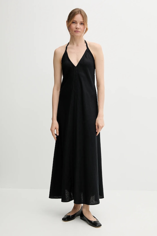 Льняное платье United Colors Of Benetton, черный
Льняное платье United Colors Of Benetton, черный