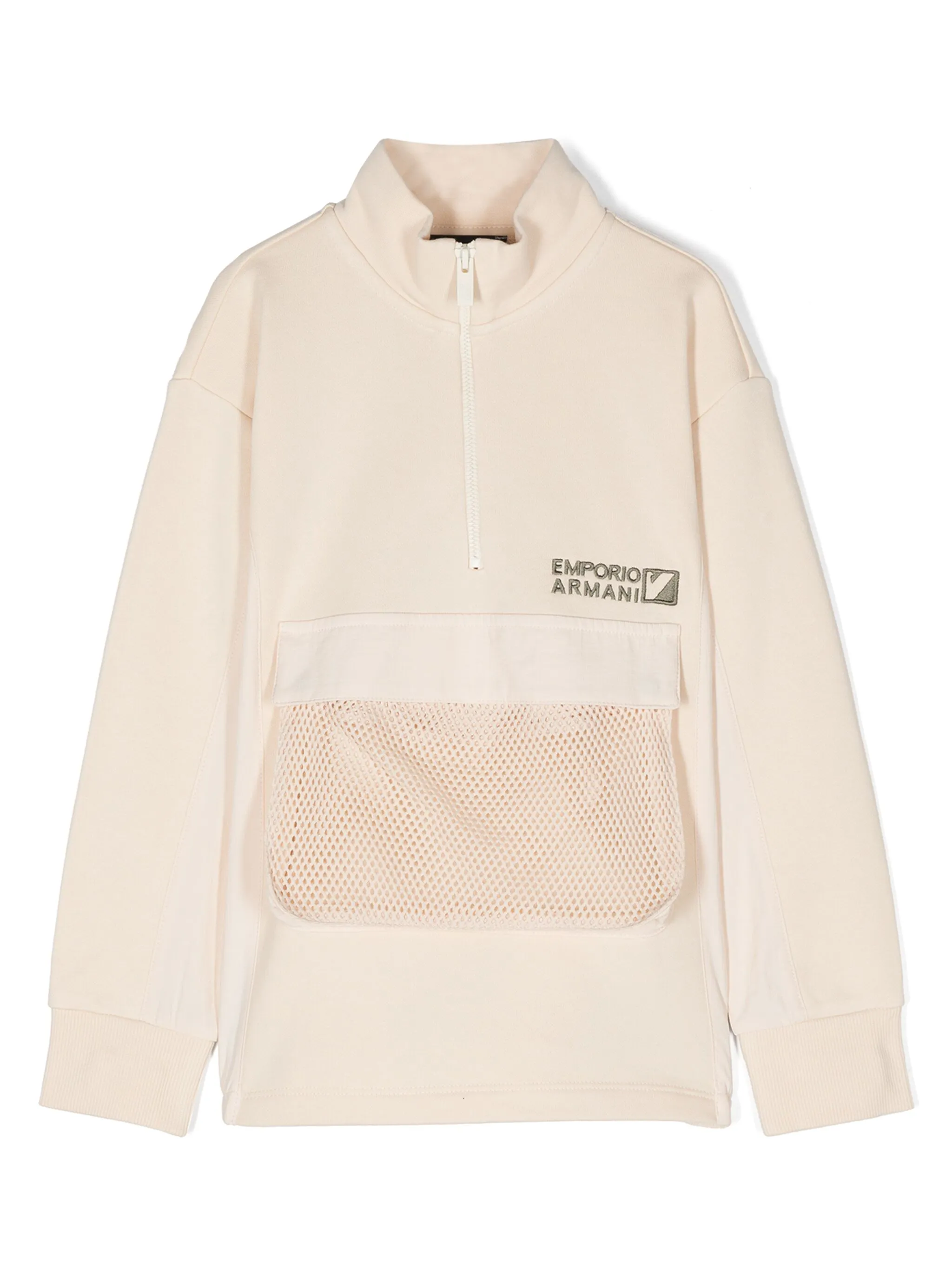 Толстовка с вышитым логотипом Emporio Armani Kids, бежевый
Толстовка с вышитым логотипом Emporio Armani Kids, бежевый