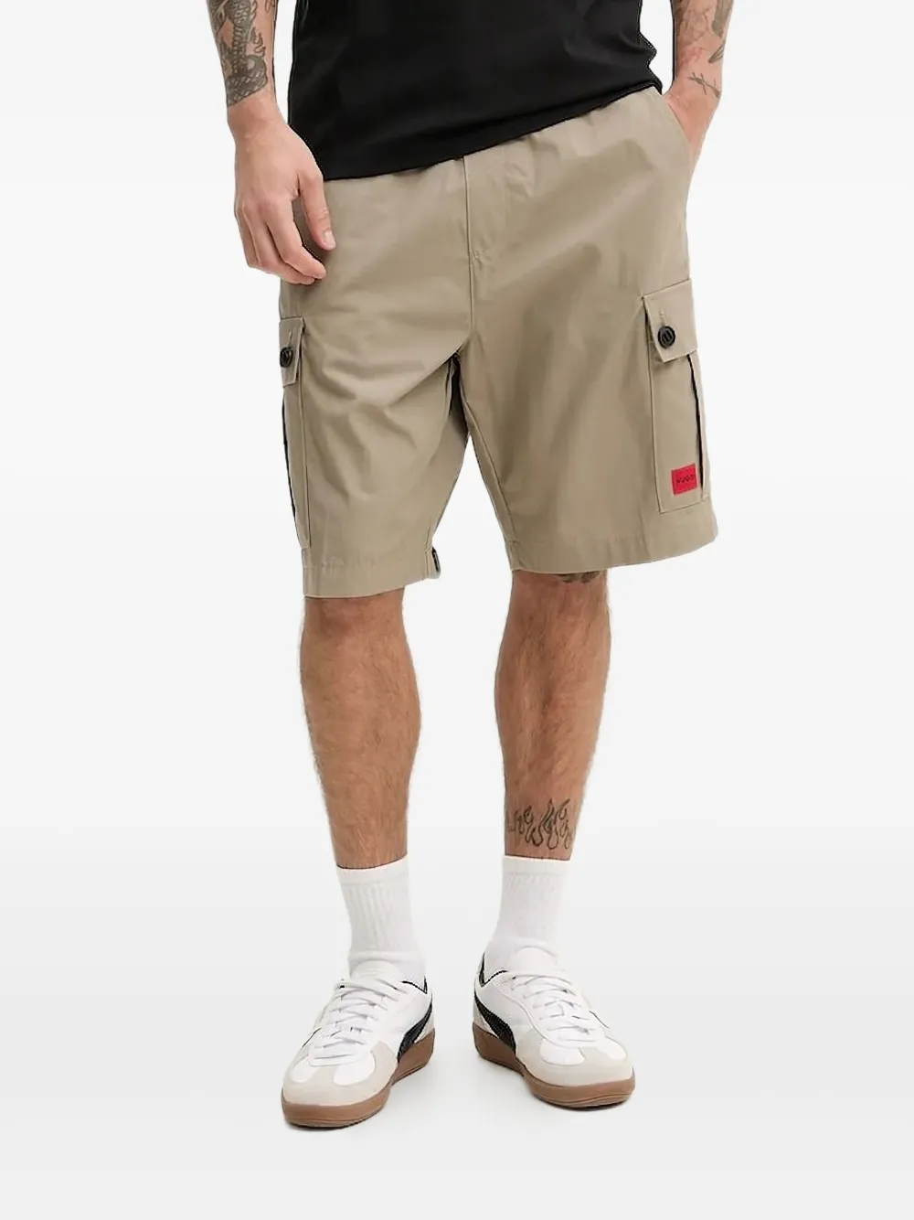 Шорты карго с логотипом HUGO, нейтральный
Шорты карго с логотипом HUGO, нейтральный
