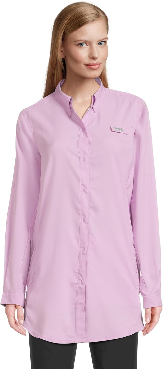 Columbia Womens Tamiami Long Sleeve Tunic, Hydrangea
Columbia Womens Tamiami Long Sleeve Tunic, Hydrangea