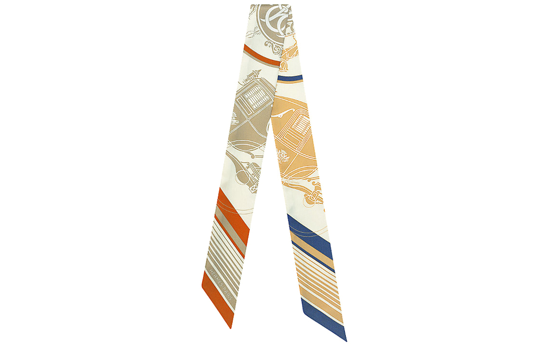 Шёлковый шарф Twilly женский цвета хаки HERMES
Шёлковый шарф Twilly женский цвета хаки HERMES