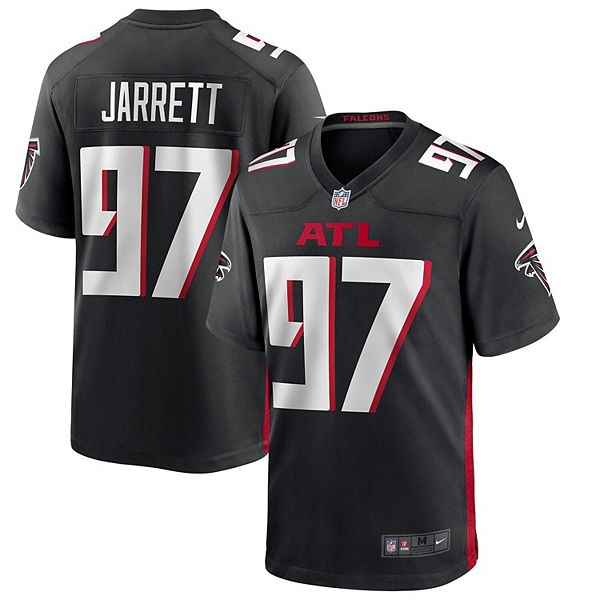 Мужская черная игровая футболка Atlanta Falcons Grady Jarrett Nike
Мужская черная игровая футболка Atlanta Falcons Grady Jarrett Nike