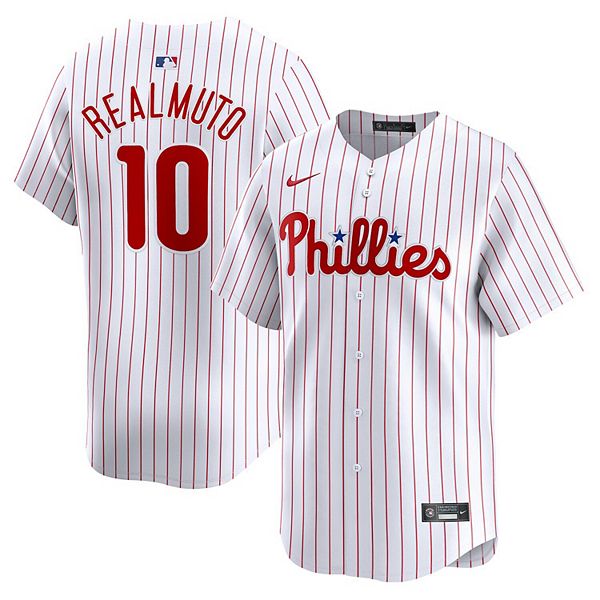 Мужская белая домашняя лимитированная футболка Philadelphia Phillies JT Realmuto Nike
Мужская белая домашняя лимитированная футболка Philadelphia Phillies JT Realmuto Nike