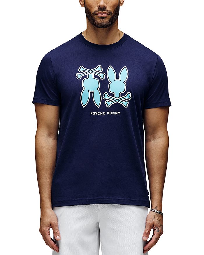 Футболка с логотипом Dawson Psycho Bunny, синий 
Футболка с логотипом Dawson Psycho Bunny, синий