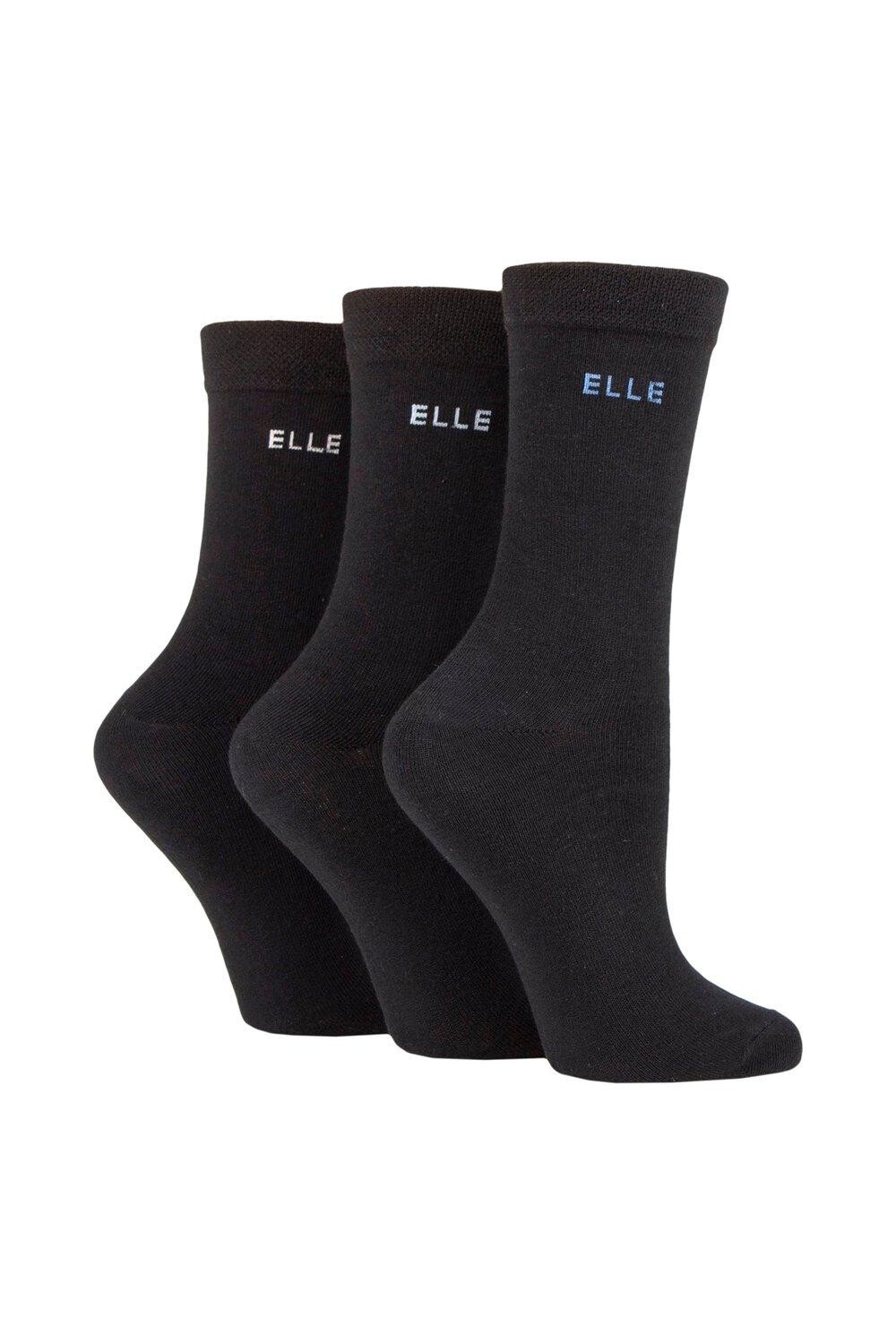 3 пары однотонных, полосатых и узорчатых хлопчатобумажных носков со связанными пальцами ELLE, черный
3 пары однотонных, полосатых и узорчатых хлопчатобумажных носков со связанными пальцами ELLE, черный
