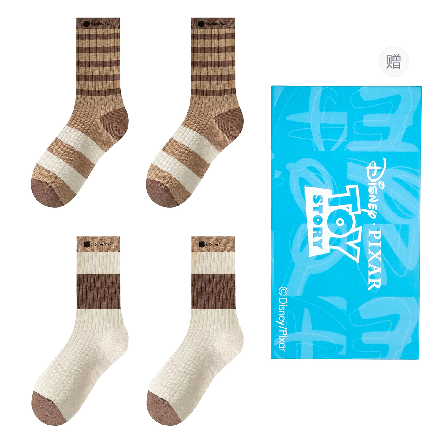 Набор из 4 пар унисекс носков Crew Disney, белый/коричневый
Набор из 4 пар унисекс носков Crew Disney, белый/коричневый