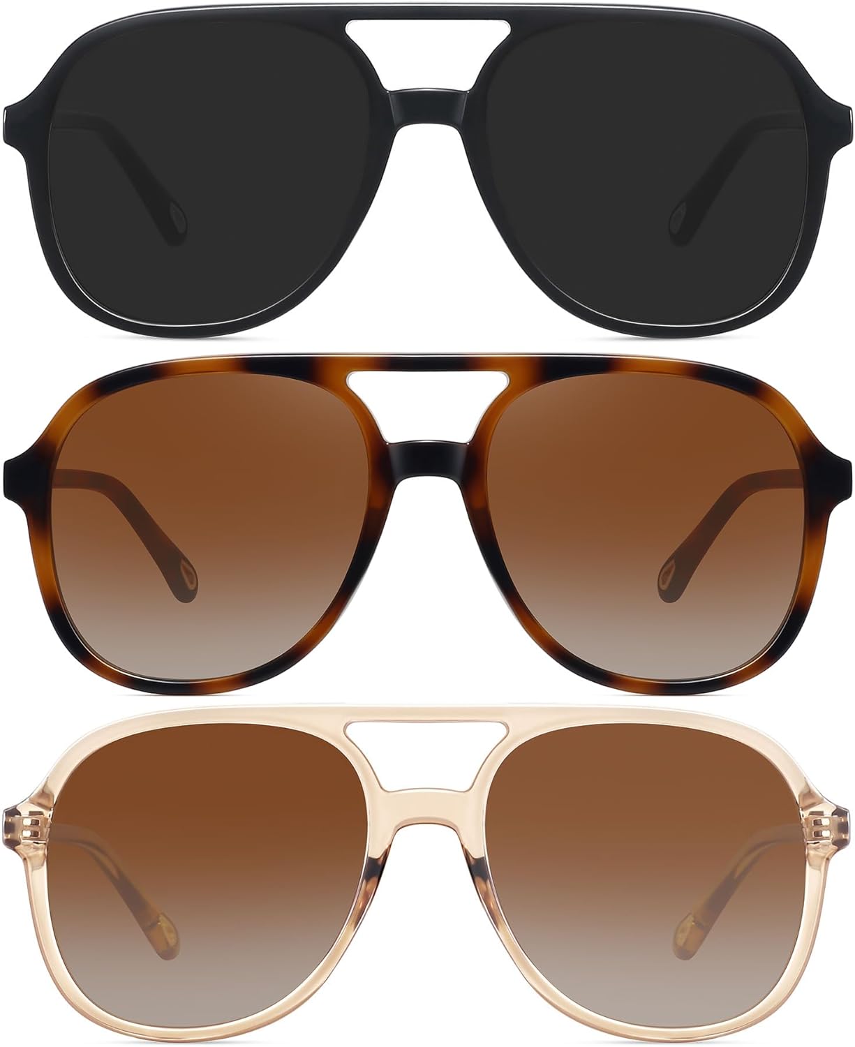 Солнцезащитные очки-авиаторы MEETSUN в стиле ретро, большие, для женщин и мужчин, модные, в стиле 70-х и 80-х, квадратные, 3 штуки, защита от ультрафиолета UV400, 3pack(black+ Tortoise/Brown+ Brown)
Солнцезащитные очки-авиаторы MEETSUN в стиле ретро, большие, для женщин и мужчин, модные, в стиле 70-х и 80-х, квадратные, 3 штуки, защита от ультрафиолета UV400, 3pack(black+ Tortoise/Brown+ Brown)