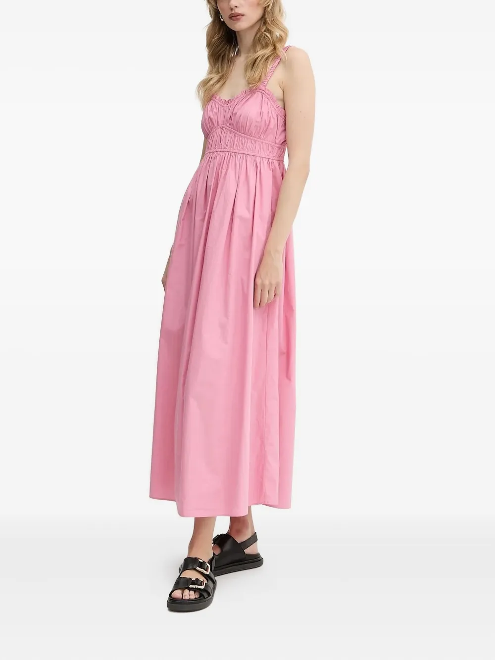 Платье миди со сборками BOSS, розовый
Платье миди со сборками BOSS, розовый