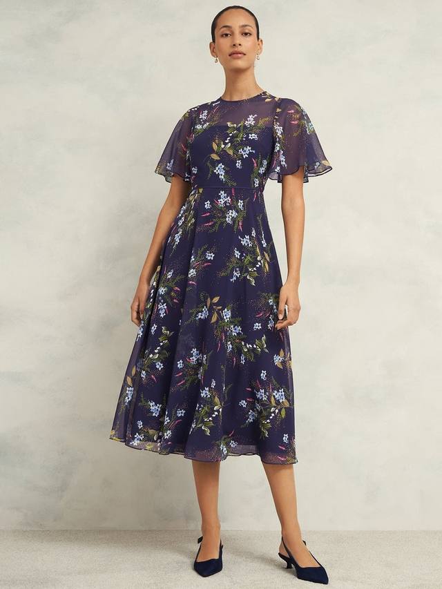 Платье в цветочек от кэлли Hobbs, темно-синий/разноцветный
Платье в цветочек от кэлли Hobbs, темно-синий/разноцветный