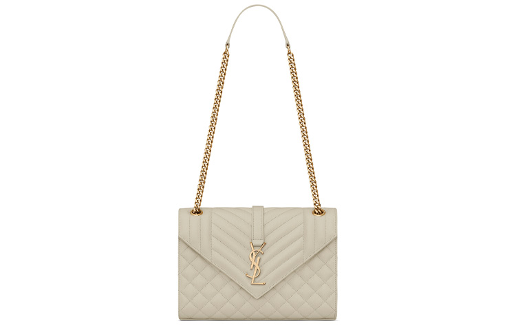 SAINT LAURENT Кожаный конверт Сумка через плечо Сумка кроссбоди Средняя Женская Белая
SAINT LAURENT Кожаный конверт Сумка через плечо Сумка кроссбоди Средняя Женская Белая