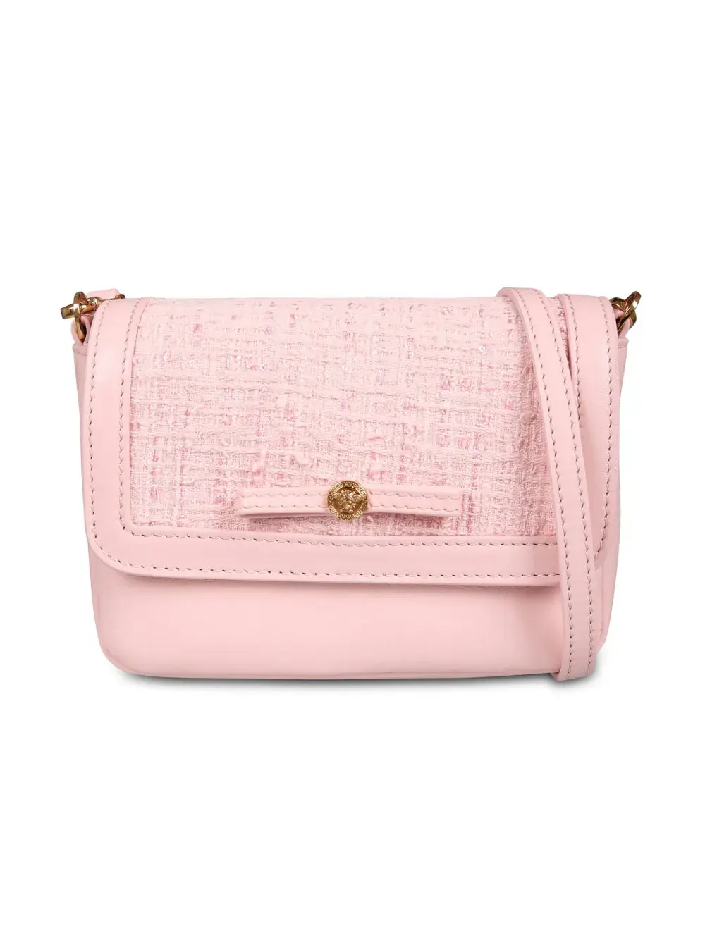 Твидовая сумка на плечо Gianni Ribbon Versace Kids, розовый
Твидовая сумка на плечо Gianni Ribbon Versace Kids, розовый