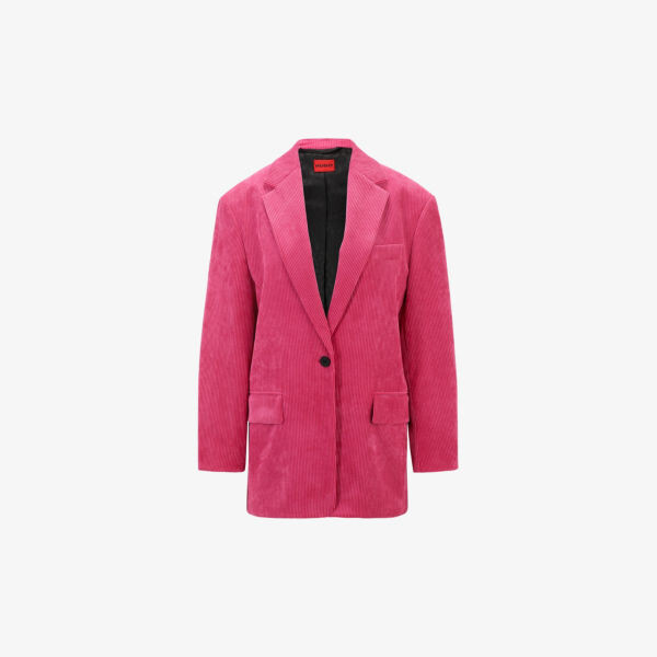 Однобортный пиджак Regular-Fit из эластичного вельвета Hugo, розовый
Однобортный пиджак Regular-Fit из эластичного вельвета Hugo, розовый