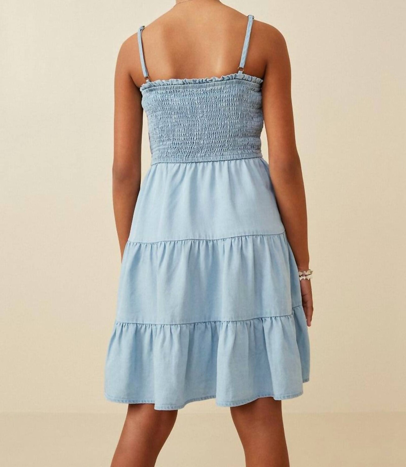 Ярусное джинсовое платье со сборками для девочек Olivia Hayden LA
Ярусное джинсовое платье со сборками для девочек Olivia Hayden LA