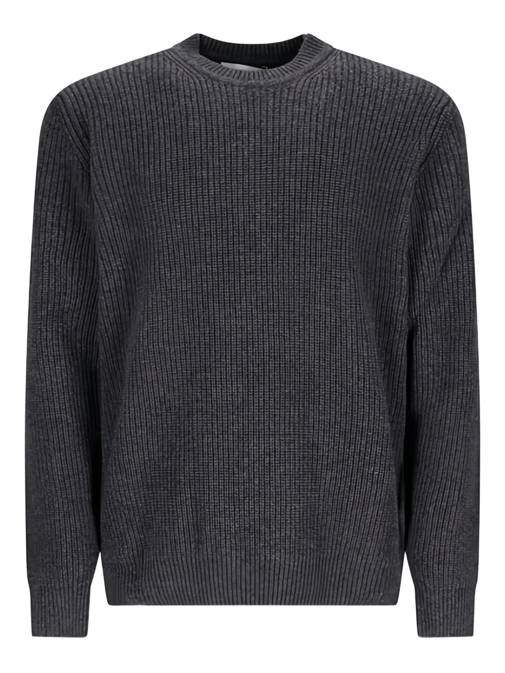 Свитер в рубчик с круглым вырезом TAGLIATORE, серый 
Свитер в рубчик с круглым вырезом TAGLIATORE, серый