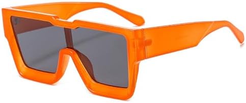 Крупные цельные квадратные солнцезащитные очки для женщин, модные солнцезащитные очки в больших оправах для мужчин, женские очки с защитой от УФ-излучения UV400 MTZJH, C2orange-black
Крупные цельные квадратные солнцезащитные очки для женщин, модные солнцезащитные очки в больших оправах для мужчин, женские очки с защитой от УФ-излучения UV400 MTZJH, C2orange-black