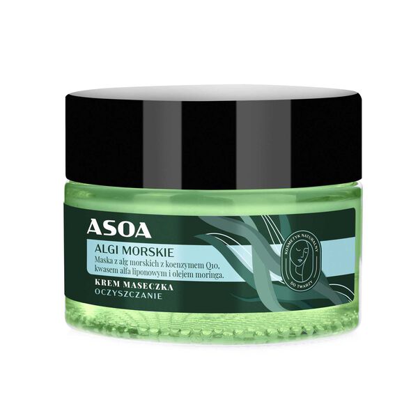 Увлажняющая крем-маска для лица с морскими водорослями, 50 мл Asoa
Увлажняющая крем-маска для лица с морскими водорослями, 50 мл Asoa