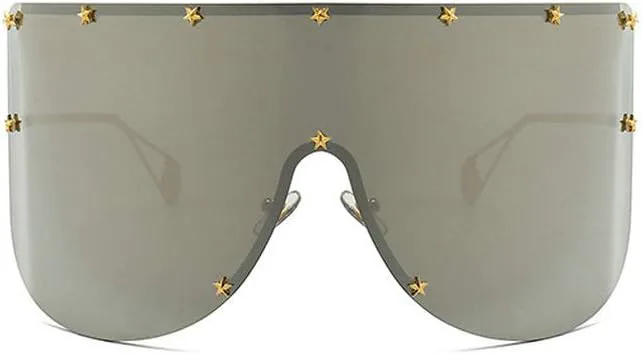 MINCL/ Винтажные ретро солнцезащитные очки-щиток для женщин 2019 года, большие ветрозащитные очки, цельная оправа, солнцезащитные очки (серебристые), Silver
MINCL/ Винтажные ретро солнцезащитные очки-щиток для женщин 2019 года, большие ветрозащитные очки, цельная оправа, солнцезащитные очки (серебристые), Silver