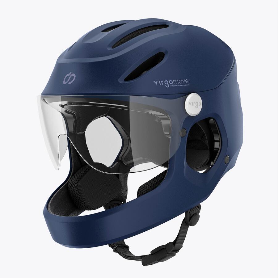 VIRGOMOVE Virgo Integral Blue — городской шлем-интеграл с визором и задним фонарём
VIRGOMOVE Virgo Integral Blue — городской шлем-интеграл с визором и задним фонарём