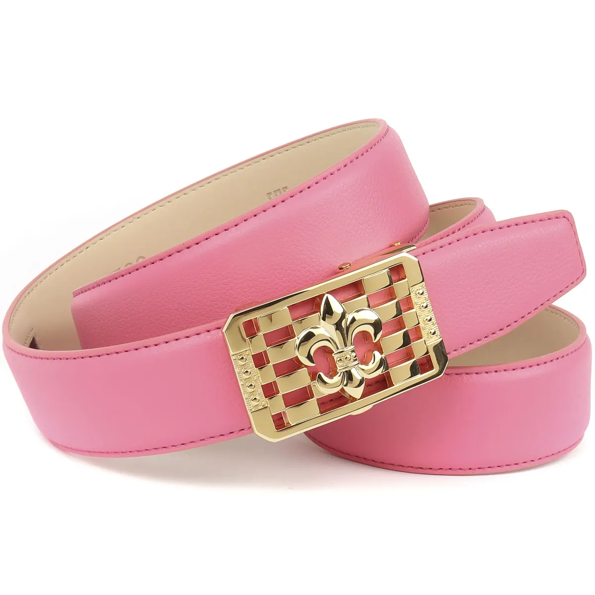 Розовый кожаный ремень Anthoni Crown с застежкой в виде лилии, розовый
Розовый кожаный ремень Anthoni Crown с застежкой в виде лилии, розовый