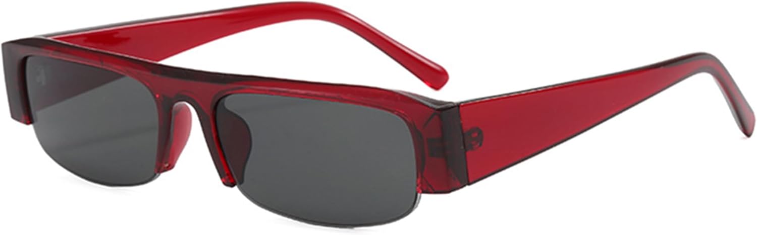 bullabulling 2026 Солнцезащитные очки в полуободковой квадратной оправе для женщин и мужчин в стиле панк-ретро, винтажные солнцезащитные очки UV400 для мужчин и женщин, Red Gray
bullabulling 2026 Солнцезащитные очки в полуободковой квадратной оправе для женщин и мужчин в стиле панк-ретро, винтажные солнцезащитные очки UV400 для мужчин и женщин, Red Gray