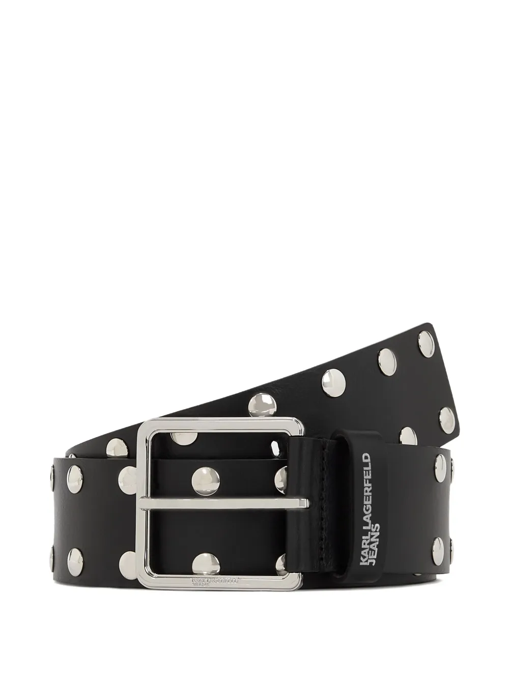 Ремень с заклепками Karl Lagerfeld Jeans, черный 
Ремень с заклепками Karl Lagerfeld Jeans, черный