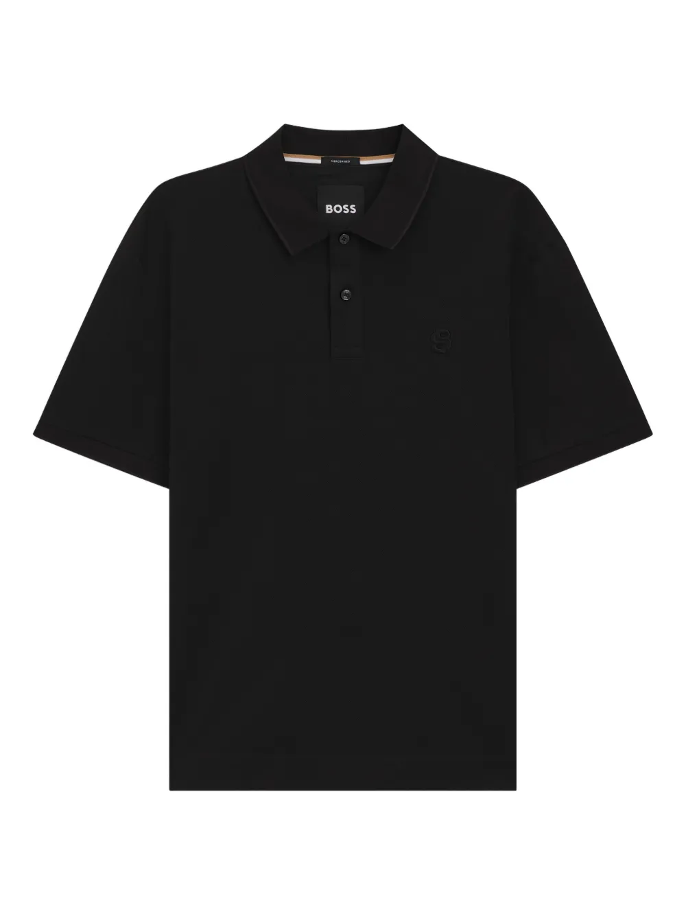 Рубашка поло с вышитым логотипом Boss, черный
Рубашка поло с вышитым логотипом Boss, черный