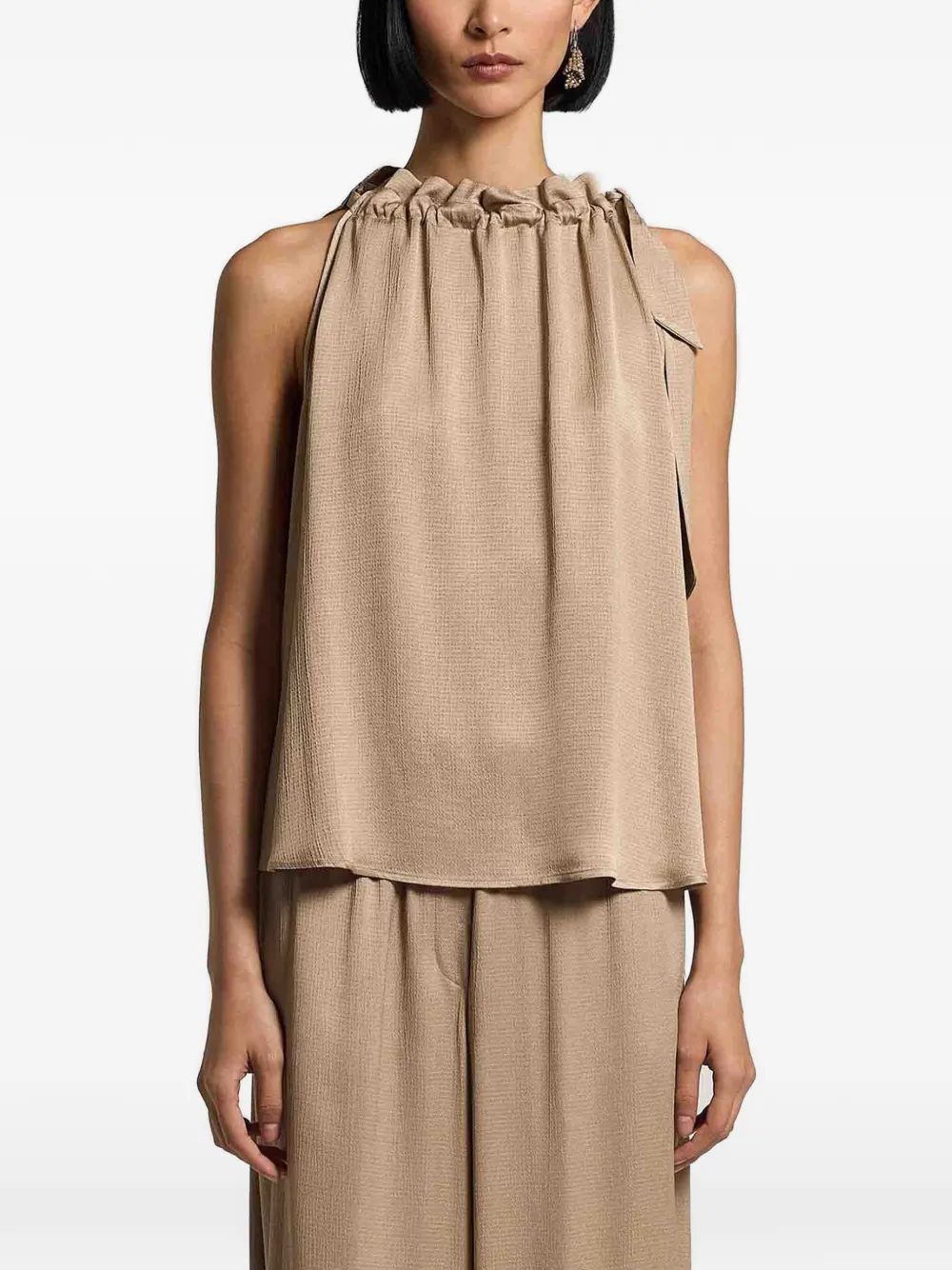 Топ с драпировкой Peserico, бежевый
Топ с драпировкой Peserico, бежевый