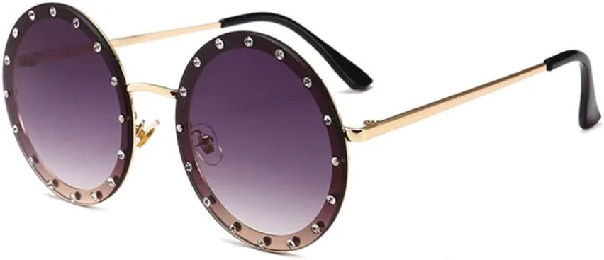 Винтажные круглые солнцезащитные очки для женщин со стразами и металлическими элементами, розовые и красные, ретро-очки, прозрачные, мужские, UV400 generic, Gold Gray
Винтажные круглые солнцезащитные очки для женщин со стразами и металлическими элементами, розовые и красные, ретро-очки, прозрачные, мужские, UV400 generic, Gold Gray