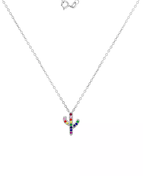 Ожерелье с подвеской в виде разноцветного кактуса из кубического циркония, 18 дюймов Macy'S, rhodium
Ожерелье с подвеской в виде разноцветного кактуса из кубического циркония, 18 дюймов Macy'S, rhodium