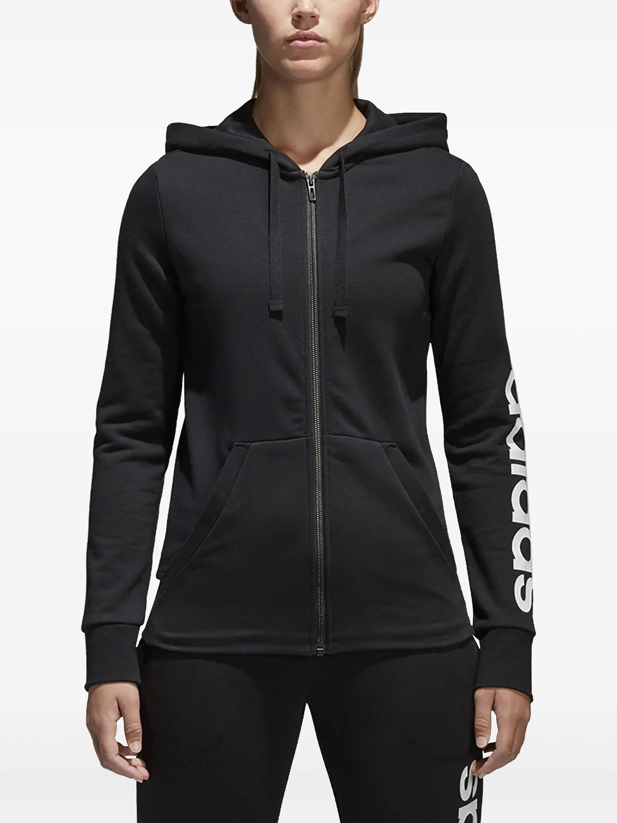 Худи Essential Linear на молнии Adidas, черный
Худи Essential Linear на молнии Adidas, черный