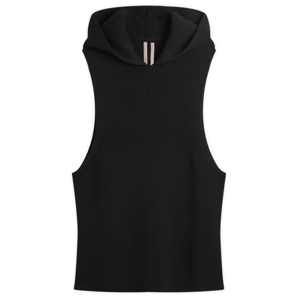 Шерстяная майка с капюшоном Rick Owens, черный
Шерстяная майка с капюшоном Rick Owens, черный