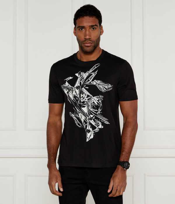 Футболка в диахроматическом цвете Regular fit Hugo, черный
Футболка в диахроматическом цвете Regular fit Hugo, черный