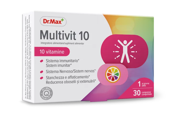 Dr. Max Multivit 10 30 Мультивитаминные таблетки
Dr. Max Multivit 10 30 Мультивитаминные таблетки